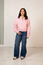 Load image into Gallery viewer, Just a Girl Oversized Cropped Hoodie