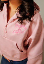 Load image into Gallery viewer, Just a Girl Oversized Cropped Hoodie
